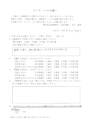 ：30代女性・損害賠償請求
